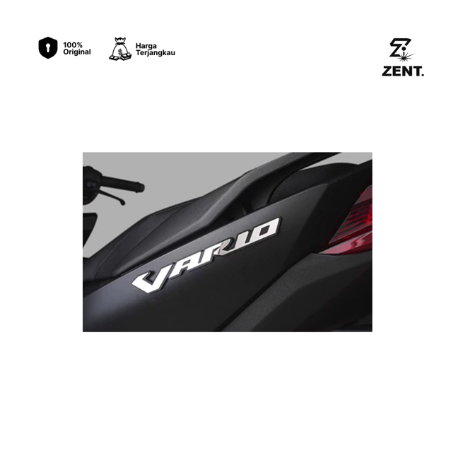 Costom Emblem Vario Stiker Timbul 3D Motor VARIO Emblem Click
