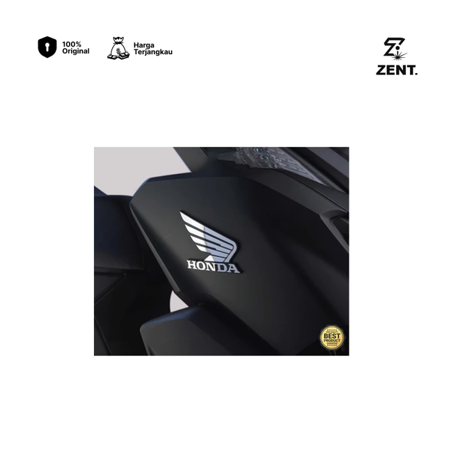 Costom 1 Set Emblem Honda Wings Stiker Timbul Akrilik