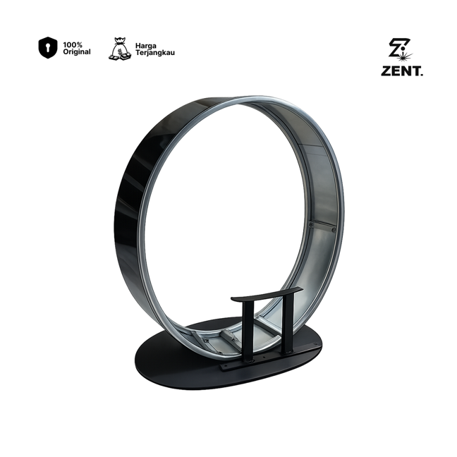 Rangka Neon Box Bulat + Bracket + Tutup Samping Diameter 80 cm